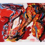 Woman and Ostrich - Karel Appel